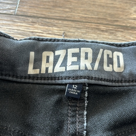 Lazer/Co Girls Size 12 Gray Wash Skinny Jeans Distressed Y2K Denim Style Kids - Picture 5 of 5